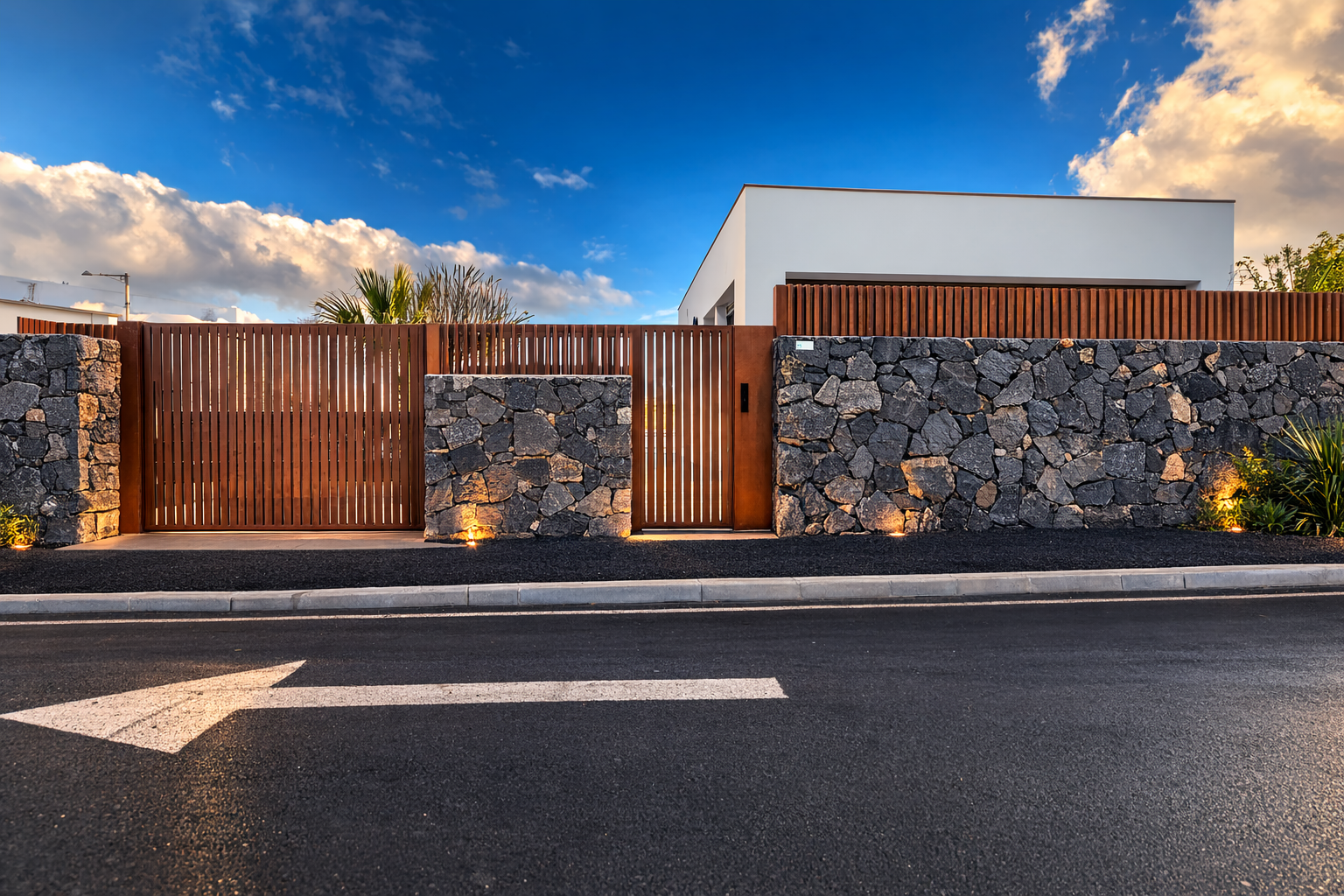entrada acero corten