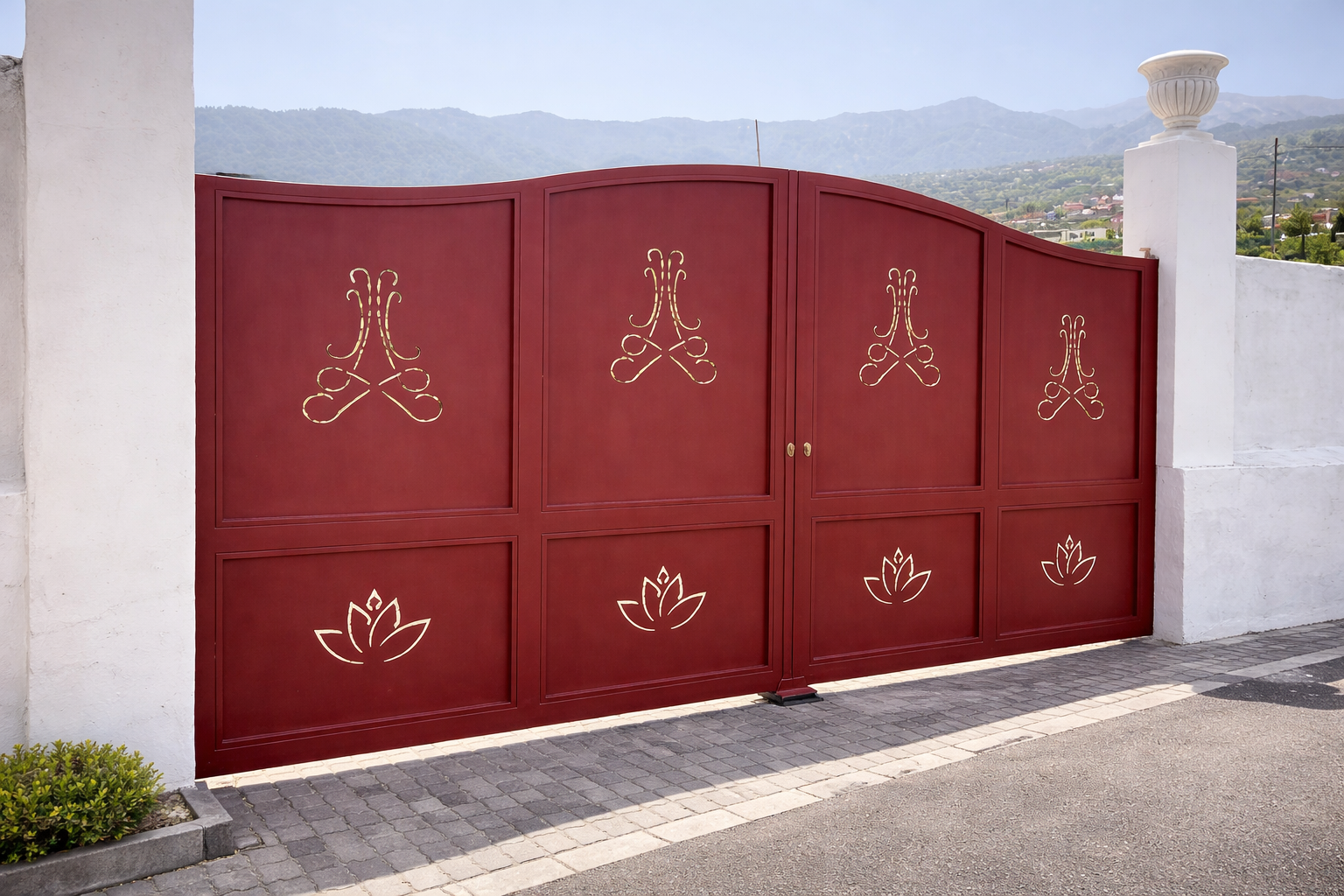 portón a medida con dibujo