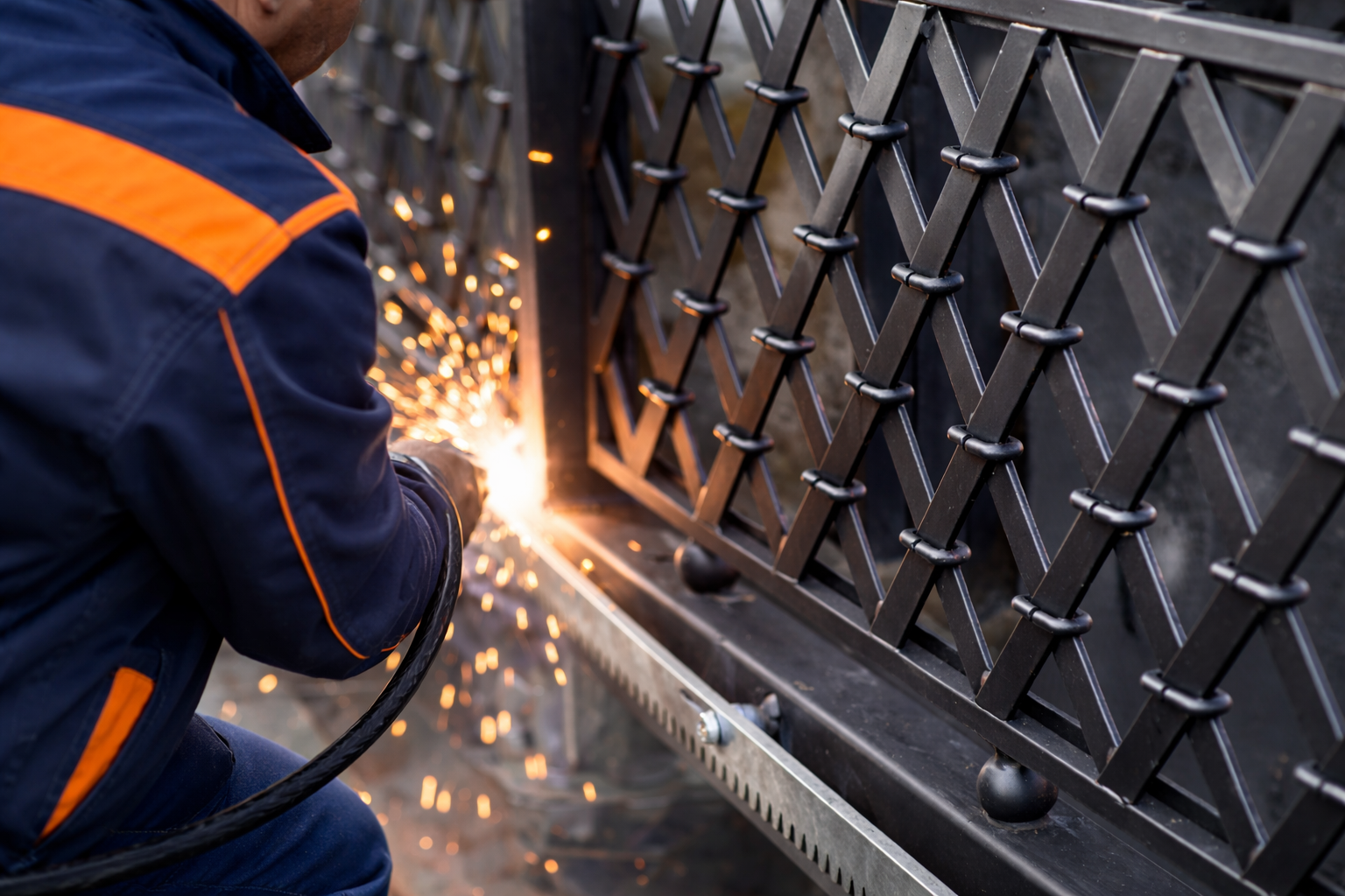 soldadura puerta automática